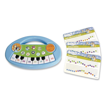Bluey Music Time Band Electric Piano, Ages 3 and Up, Blue/Green/White (LTP18001)