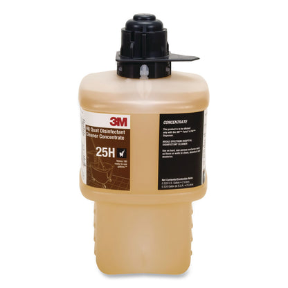 3M™ Twist 'N Fill HB Quat Disinfectant Cleaner Concentrate 25H, 2 L Bottle, 6/Carton (MMM25H)