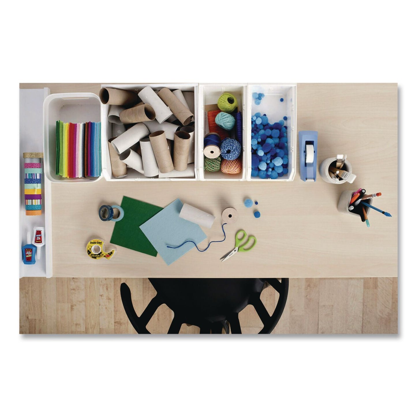 Scotch® Double-Sided Permanent Tape in Handheld Dispenser, 1" Core, 0.5" x 37.5 ft, Clear, 72/Carton (MMM137CT)