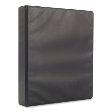 Simply™ Round Ring Non-View Binder, 3 Rings, 1.5" Capacity, 11 x 8.5, Black (MPL26593)