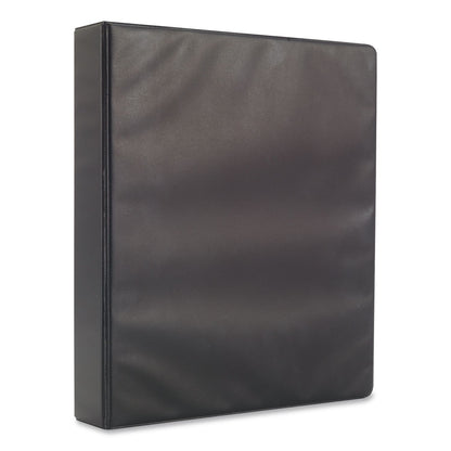 Simply™ Round Ring Non-View Binder, 3 Rings, 1.5" Capacity, 11 x 8.5, Black (MPL26593)