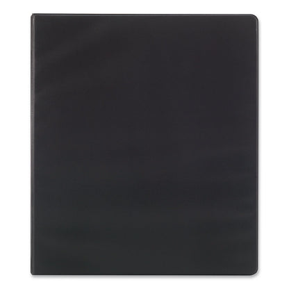 Simply™ Round Ring Non-View Binder, 3 Rings, 1.5" Capacity, 11 x 8.5, Black (MPL26593)