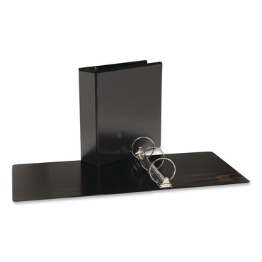 Simply™ Round Ring View Binder, 3 Rings, 3" Capacity, 11 x 8.5, Black, 6/Carton (MPL2372121690)