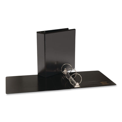Simply™ Round Ring View Binder, 3 Rings, 3" Capacity, 11 x 8.5, Black, 6/Carton (MPL2372121690)