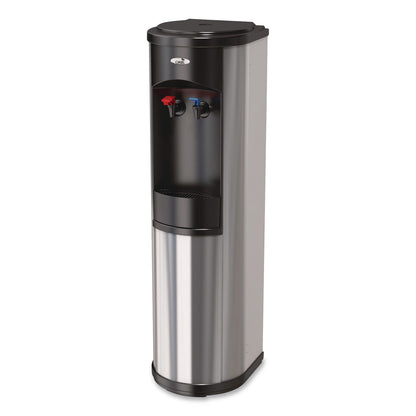 Oasis® Hot 'N Cold Artesian Stainless Steel Water Dispenser, 5 gal, 12 x 12.5 x 38.08, Stainless Steel/Black (OAS504540C)