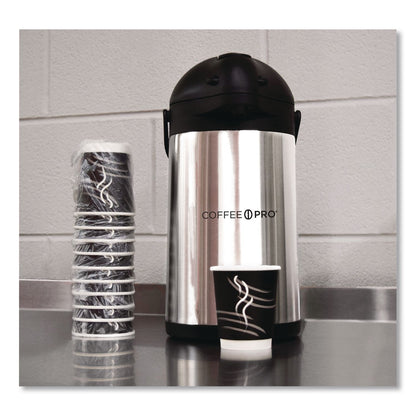 Coffee Pro Stainless Steel Airpot, 192 oz, Silver/Black (OGFCPAP35)
