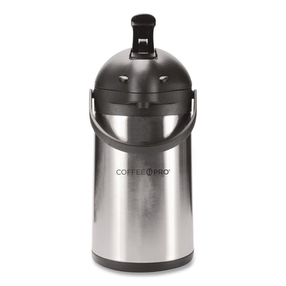 Coffee Pro Stainless Steel Airpot, 192 oz, Silver/Black (OGFCPAP35)
