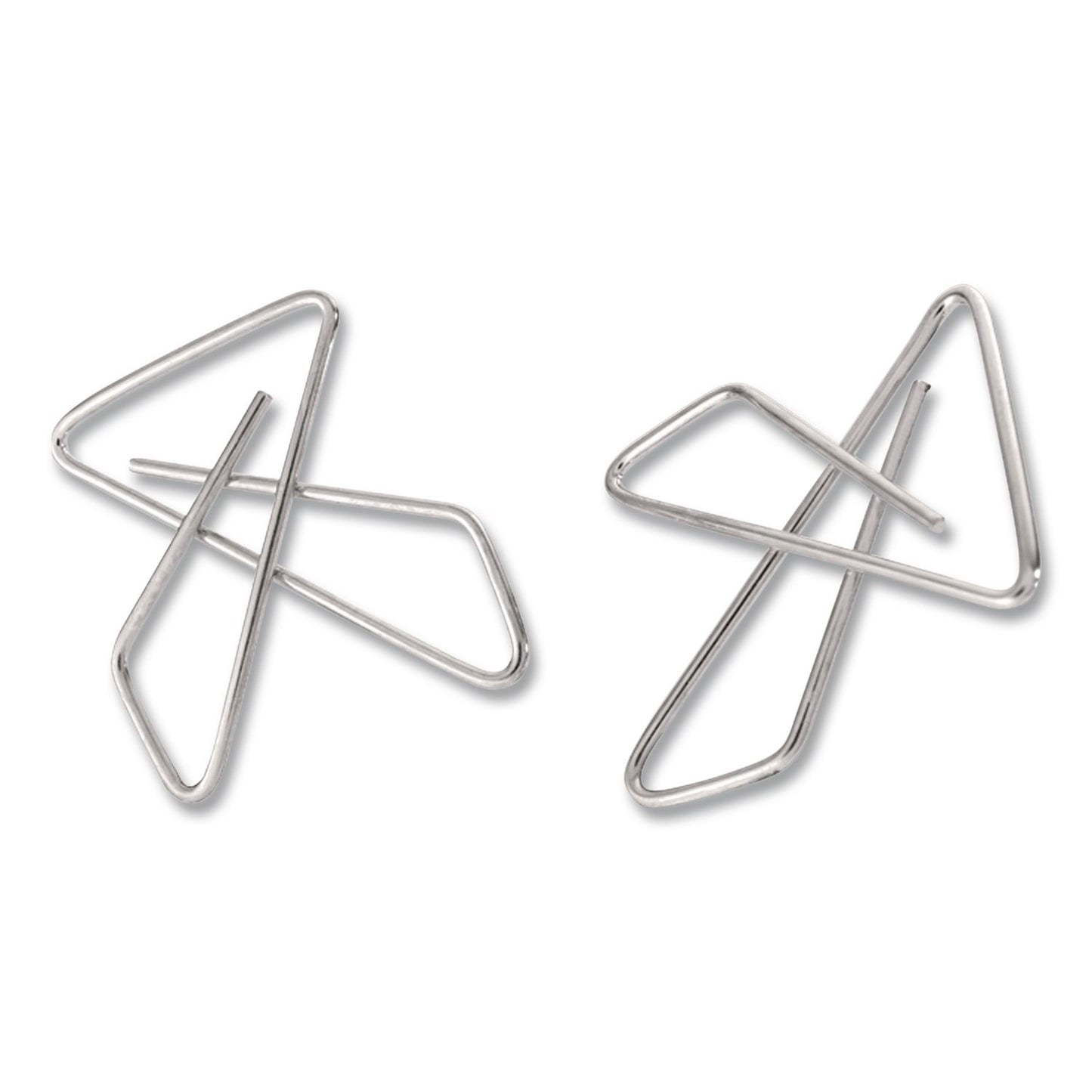 Officemate OIC Ideal Butterfly Clamps, #2, Silver, 50/Box (OIC378812)