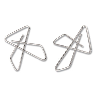 Officemate OIC Ideal Butterfly Clamps, #2, Silver, 50/Box (OIC378812)
