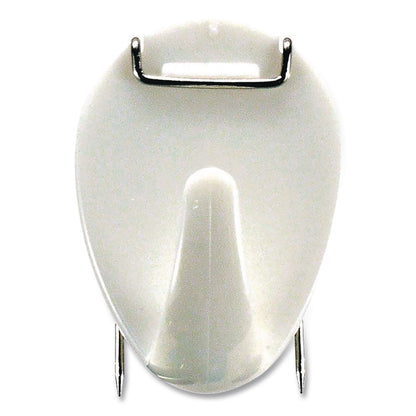 Officemate Cubicle Hooks, White, 5/Pack (OIC509803)