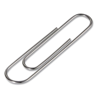 Officemate Giant Paper Clips, Jumbo, Smooth, Silver, 100/Box (OIC633858)