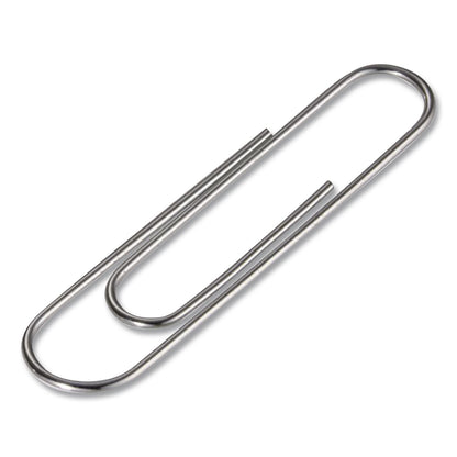 Officemate Giant Paper Clips, Jumbo, Smooth, Silver, 100/Box (OIC633858)