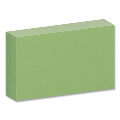 Oxford® Index Cards, 3 x 5, Green, 100/Pack (OXF7320GRE)