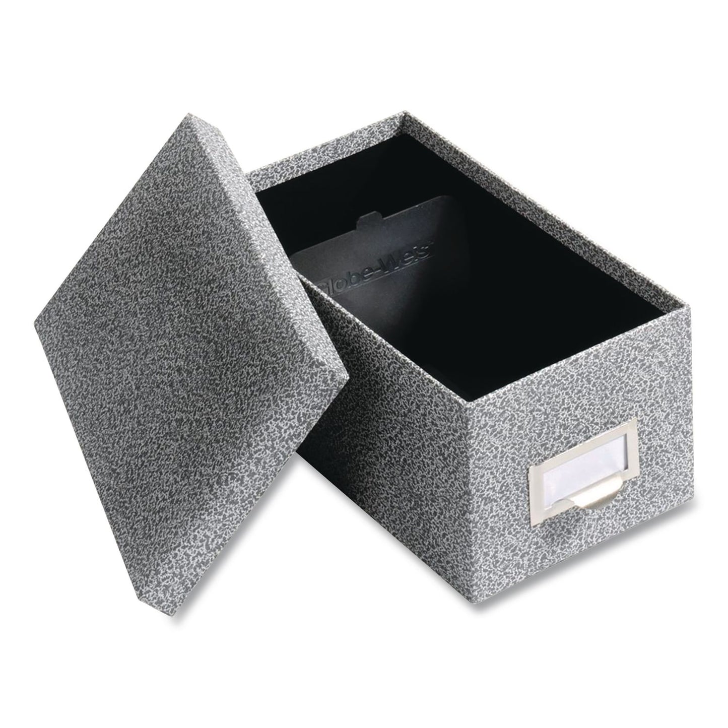 Pendaflex® Index Card File Box, Holds 1,000 4 x 6 Cards, 6.63 x 11.63 x 5, Fiberboard, Black Agate (PFX94BLA)