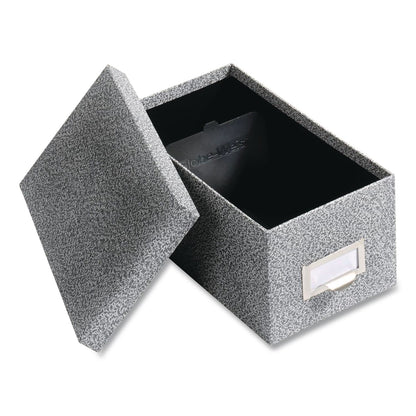 Pendaflex® Index Card File Box, Holds 1,000 4 x 6 Cards, 6.63 x 11.63 x 5, Fiberboard, Black Agate (PFX94BLA)