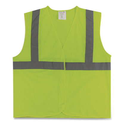 PIP ANSI Class 2 Hook and Loop Safety Vest, X-Large, Lime (PID302MVGLYXL)