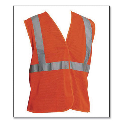 PIP ANSI Class 2 Hook and Loop Safety Vest, Medium, Hi-Viz Orange (PID302MVGORM)