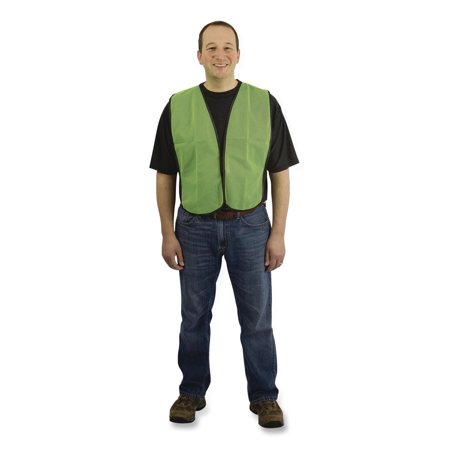 PIP Hook and Loop Safety Vest, One Size Fits Most, Lime (PID3000800LY)