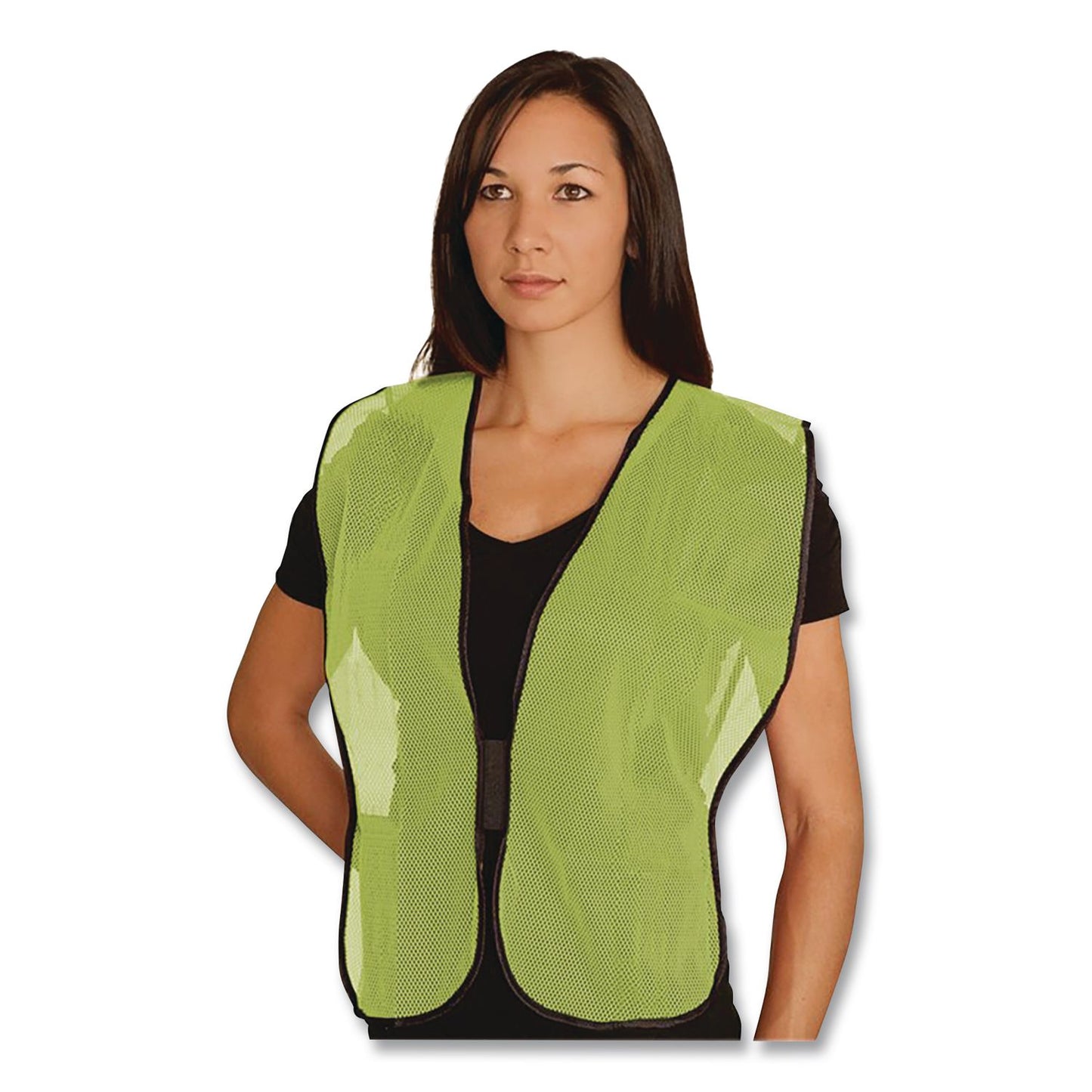 PIP Hook and Loop Safety Vest, One Size Fits Most, Lime (PID3000800LY)