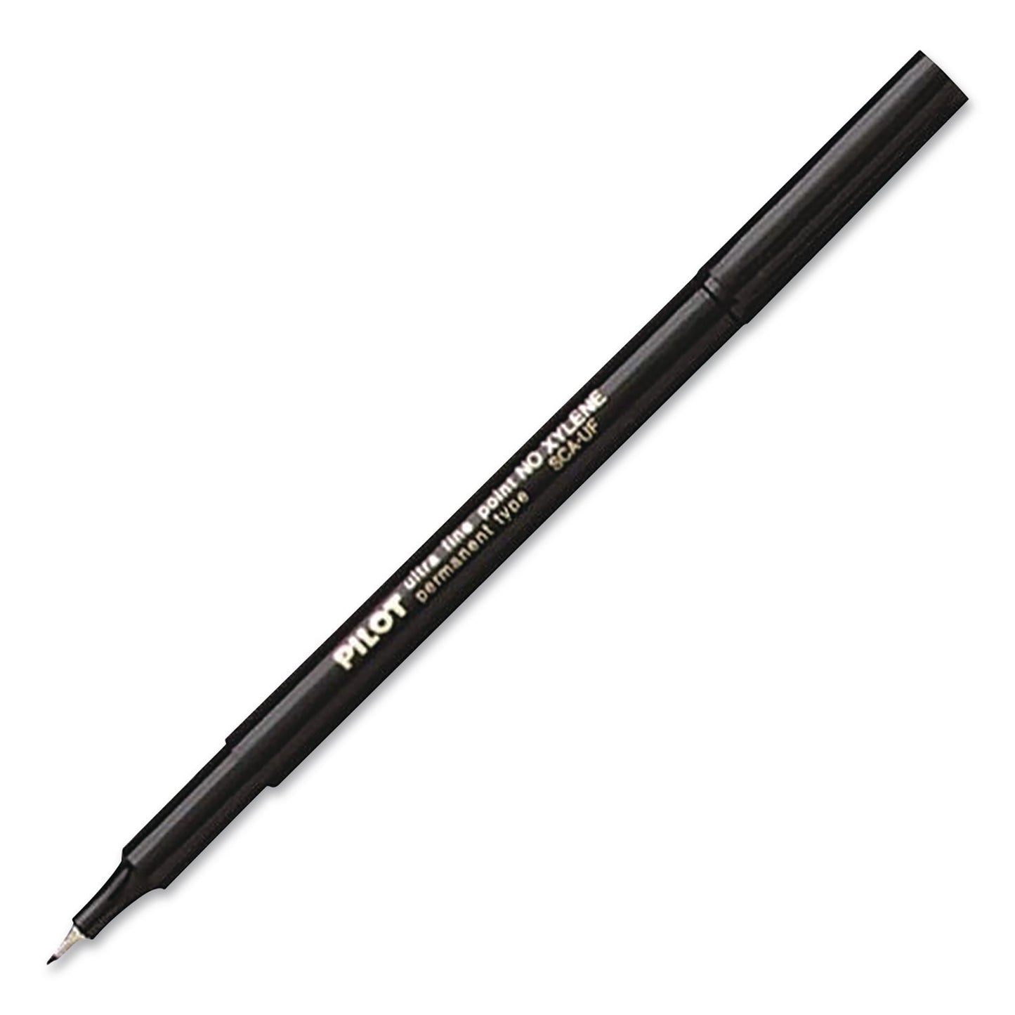 Pilot® Extra-Fine Permanent Markers, Extra-Fine Tip, Black, Dozen (PIL44102DZ)