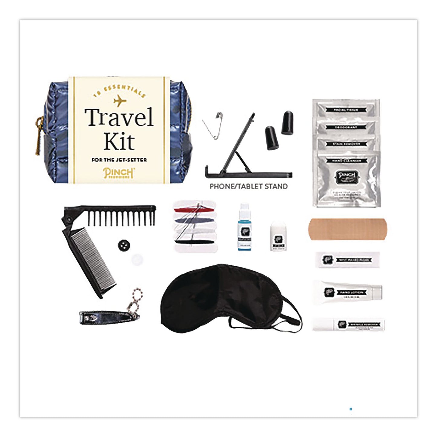 Pinch Provisions™ Travel Comfort Set, 18 Pieces, Navy (PNVRAVEL1PUFNVY)