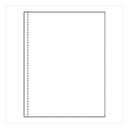 PrintWorks® Professional Perforated Paper, 92 Bright, Perforated 0.5" from Left, 24 lb Bond Weight, 8.5 x 11, White, 500 Sheets/Ream, 5 Reams/Carton (PRB04112P)