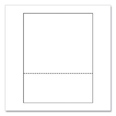PrintWorks® Professional Perforated Paper, 92 Bright, Perforated 3.63 from Bottom, 24 lb Bond Weight, 8.5 x 11, White, 500 Sheets/Ream, 5 Reams/Carton (PRB04134)