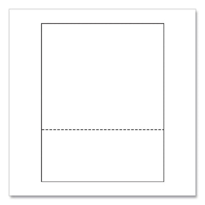 PrintWorks® Professional Perforated Paper, 92 Bright, Perforated 3.63 from Bottom, 24 lb Bond Weight, 8.5 x 11, White, 500 Sheets/Ream, 5 Reams/Carton (PRB04134)