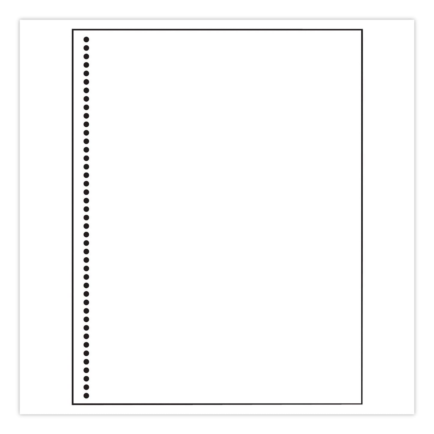 PrintWorks® Professional Punched Paper, 92 Bright, Side: 44-Hole (4:1 Spiral), 20 lb Bond Weight, 8.5 x 11, White, 500/Ream, 5 Reams/Carton (PRB04145P)
