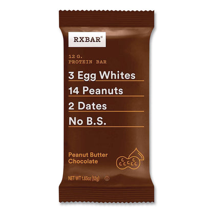 RXBAR® Peanut Butter Chocolate Protein Bars, 1.83 oz Individually Wrapped, 12/Box (RXBCGO00471)
