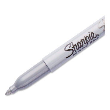 Sharpie® Metallic Fine Point Permanent Markers, Fine Bullet Tip, Metallic Silver, 48/Carton (SAN39109PPCT)
