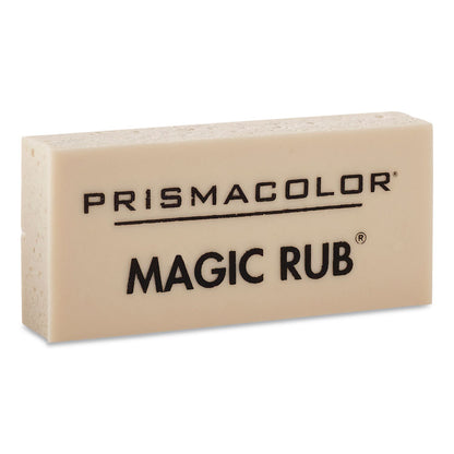 Prismacolor® MAGUC RUB Eraser, For Pencil/Ink Marks, Rectangular Block, Medium, Off-White, 432/Carton (SAN73201CT)