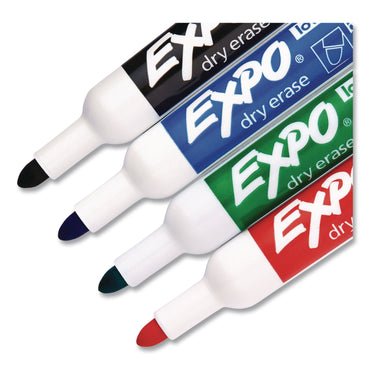 EXPO® Low-Odor Dry-Erase Marker, Medium Bullet Tip, Assorted Colors, 48/Carton (SAN82074ACT)