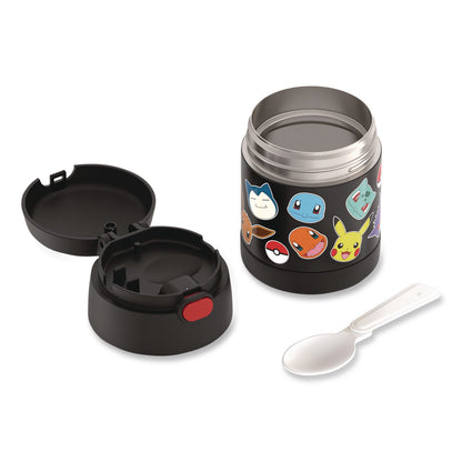 Thermos® FUNtainer Pokemon Two-Compartment Food Jar, 10 oz, Black/Multicolor (THZF3103PM6M)