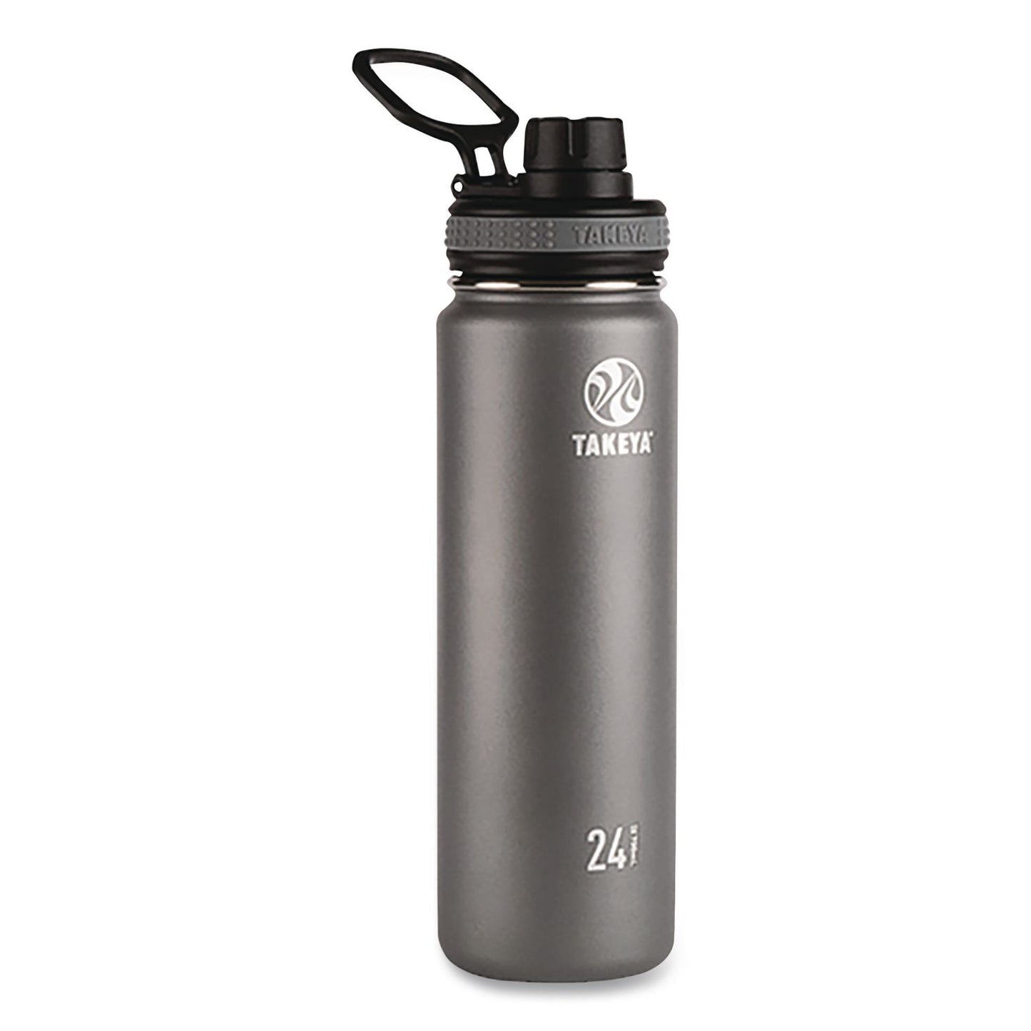 TAKEYA® Originals Stainless Steel Vacuum Insulated Water Bottle, 24 oz, Graphite (TKY50045)