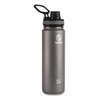 TAKEYA® Originals Stainless Steel Vacuum Insulated Water Bottle, 24 oz, Graphite (TKY50045)