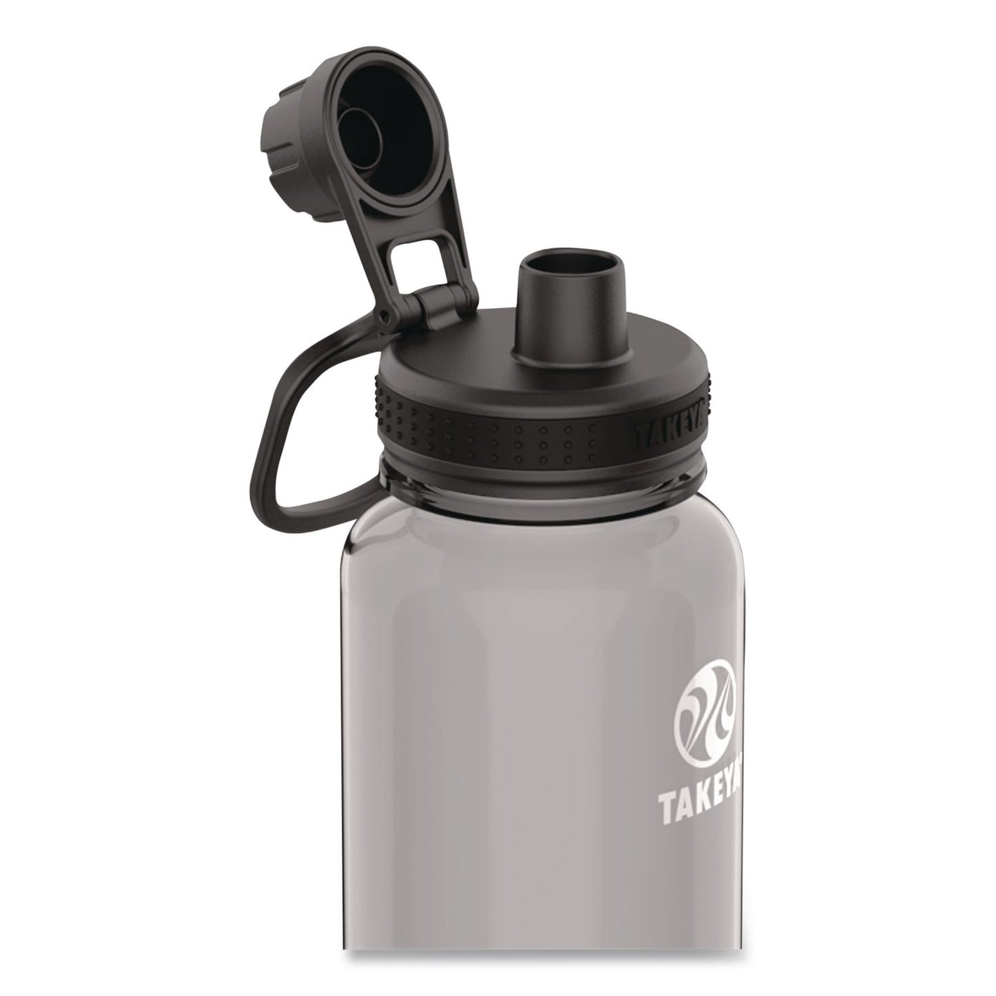 TAKEYA® Tritan Plastic Water Bottle, 40 oz, Stormy Black (TKY50412)