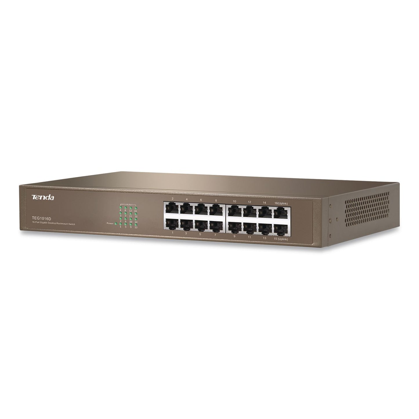 Tenda TEG1016D 10/100/1000Mbps Ethernet Unmanaged Switch, 16 Ports (TNDTEG1016D)