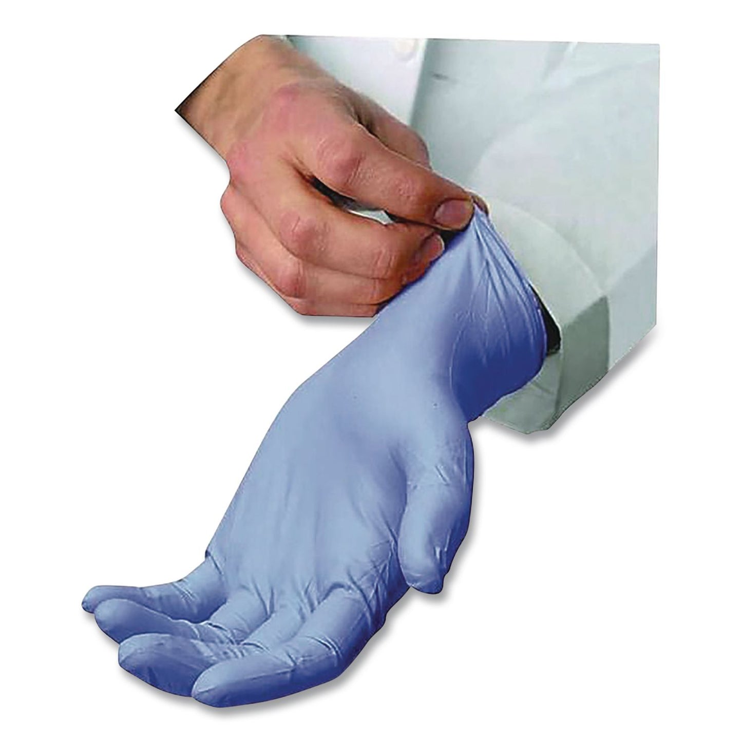 AMBITEX® N5201 Series Powder-Free Nitrile Gloves, Large, 9" Long, Blue, 100/Box, 10 Boxes/Carton (TXINLG5201CT)