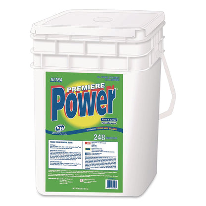 Ultra Premiere Premiere Power Laundry Detergent, HE Compatible, Free and Clear, 40 lb Pail (UPRCQC040SPEC)