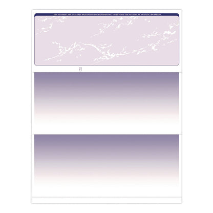 VersaCheck® Custom Business Checks, Prestige Pattern, 8.5 x 11, Blue, 250 Sheets (VRAGLO921800F00)