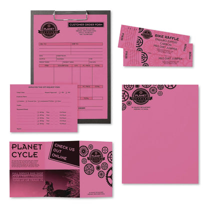 Astrobrights® Color Paper, 24 lb Bond Weight, 8.5 x 11, Pulsar Pink, 500 Sheets/Ream, 10 Reams/Carton (WAU21031CT)