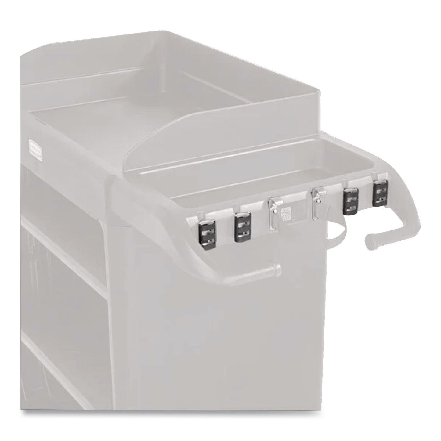 Rubbermaid® Commercial QuickClips, for Rubbermaid Commercial FG618900BLA/2202581, Resin, Black, 6/Carton (RCP2202589)