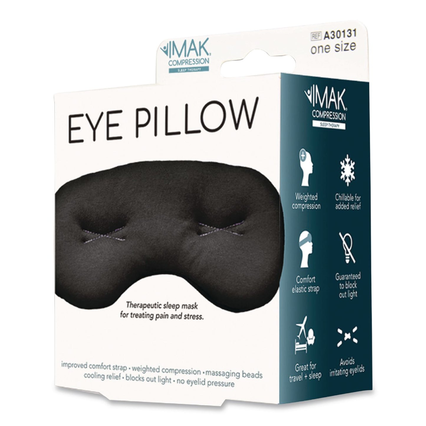 IMAK® Compression Compression Pain Relief Eye Mask, One Size Fits Most, Gray (IMAA30131)