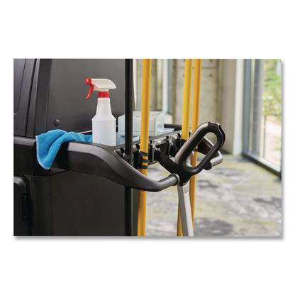 Rubbermaid® Commercial Vacuum Holder, For All Rubbermaid Commercial Full Size and Compact Housekeeping Carts, Plastic, Black, 6/Carton (RCP2202571)