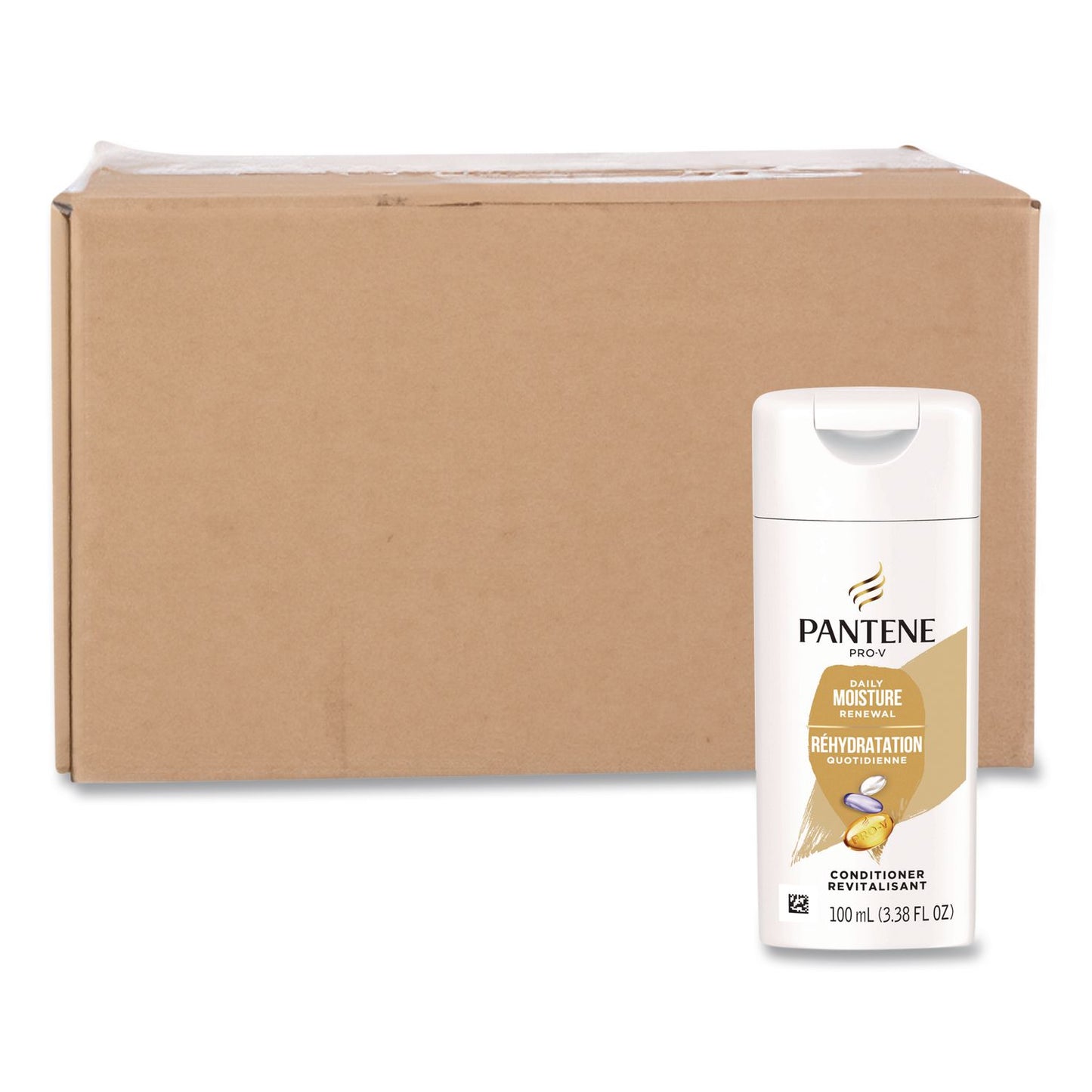 Pantene Pro V Daily Moisture Renewal Conditioner, Unscented, 3.38 oz, 24/Carton (PGC18087)