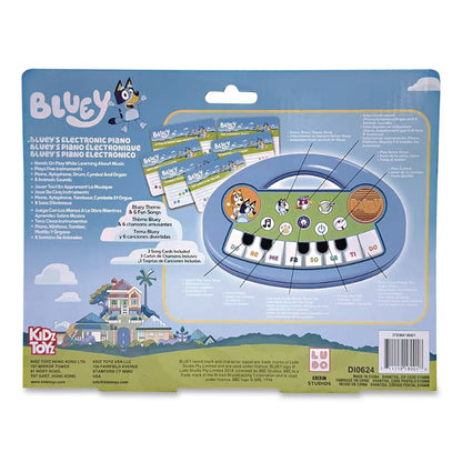 Bluey Music Time Band Electric Piano, Ages 3 and Up, Blue/Green/White (LTP18001)