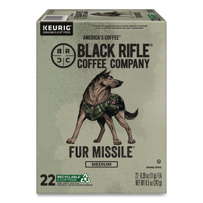 Black Rifle® Coffee Company Fur Missile Coffee K-Cups, 22/Box (GMT5510)