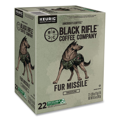 Black Rifle® Coffee Company Fur Missile Coffee K-Cups, 22/Box (GMT5510)