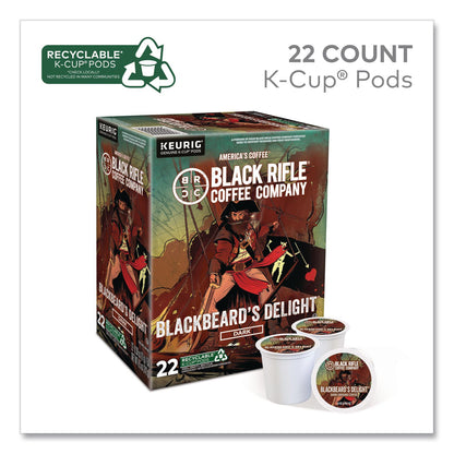 Black Rifle® Coffee Company Blackbeard's Delight Coffee K-Cups, 22/Box, 4 Boxes/Carton (GMT0430CT)